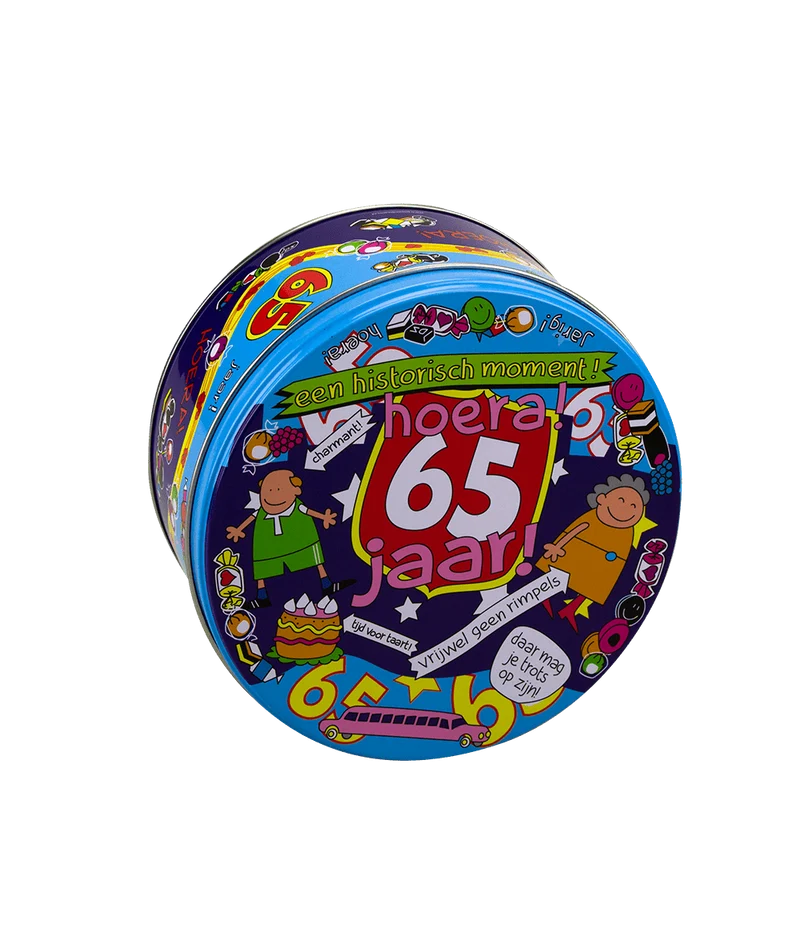Bonbondose 65 Jahre 14cm