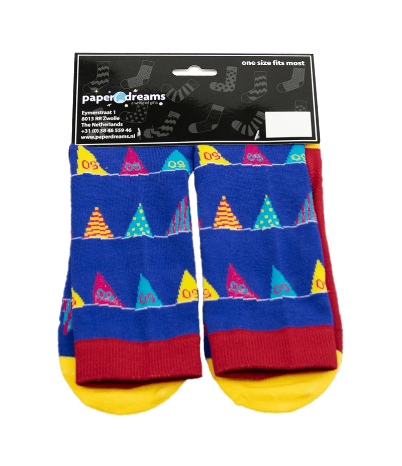 Lustige Socken 50 Jahre Flaggen 1 Paar
