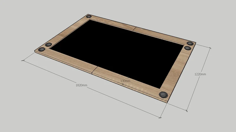 AMBLE Foldable Board Game Table Overlay