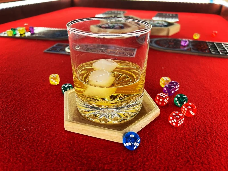 Oak Hex Coaster – Custom Engraving