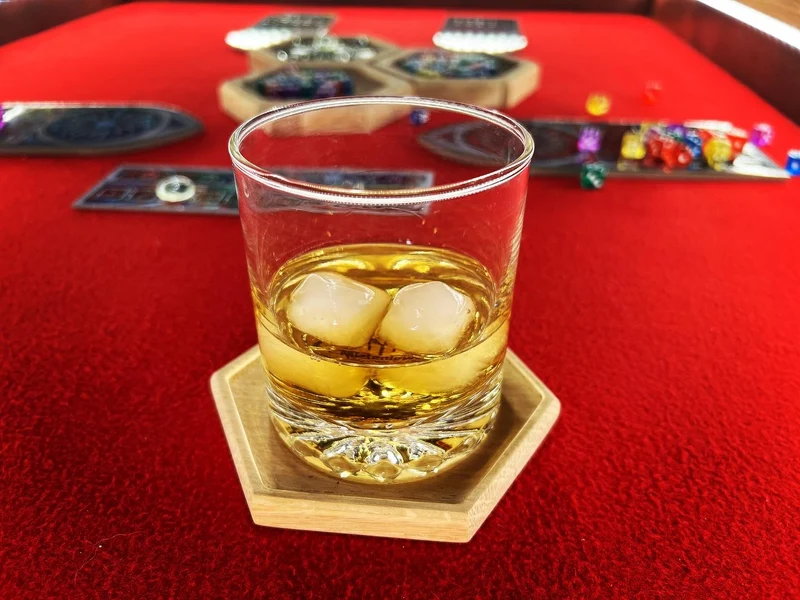Oak Hex Coaster – Custom Engraving