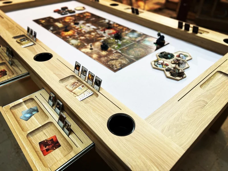 ADVENTURE – Solid Oak Board Game Table