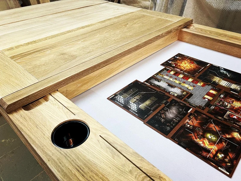 ADVENTURE – Solid Oak Board Game Table