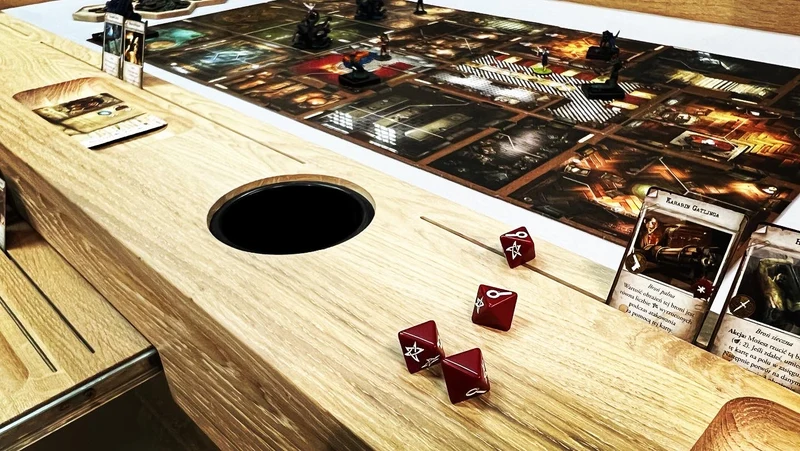 ADVENTURE – Solid Oak Board Game Table