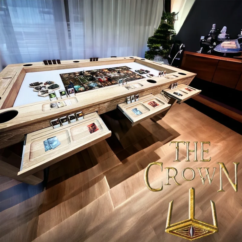 ADVENTURE – Solid Oak Board Game Table