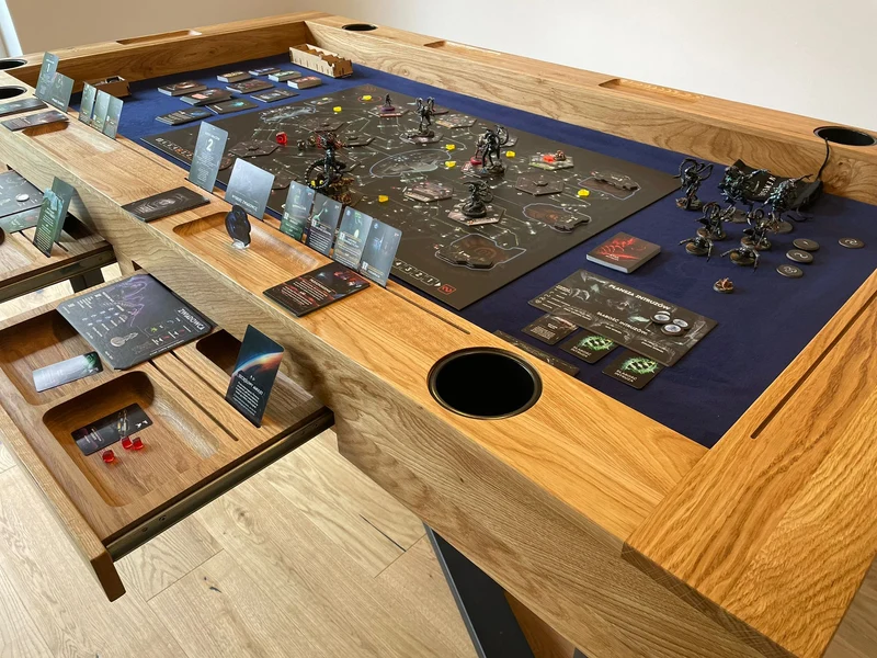 ADVENTURE – Solid Oak Board Game Table