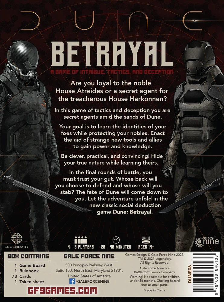 Dune – Betrayal (englisch)