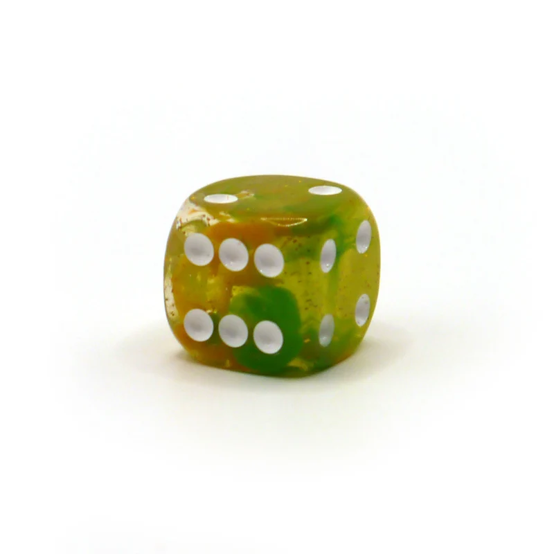 D6 1 Würfel: Starlight Green/Yellow