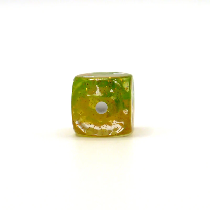 D6 1 Würfel: Starlight Green/Yellow