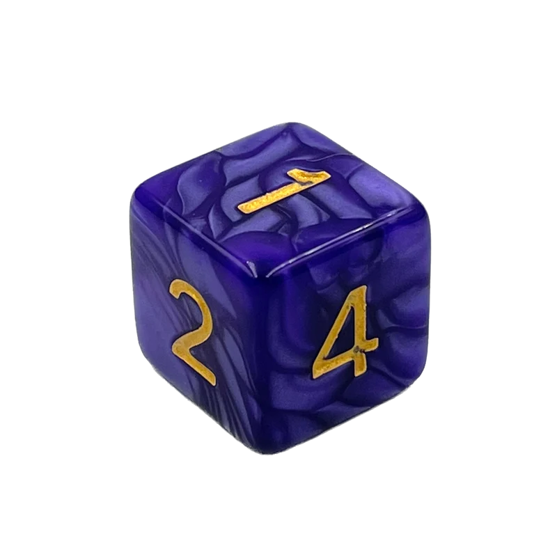 D6 Würfel Pearl Purple