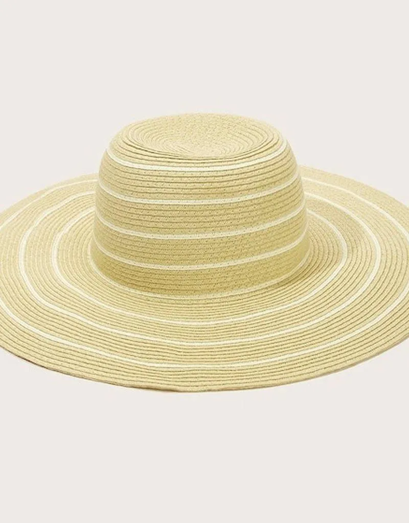 Trim Straw Floppy Hat