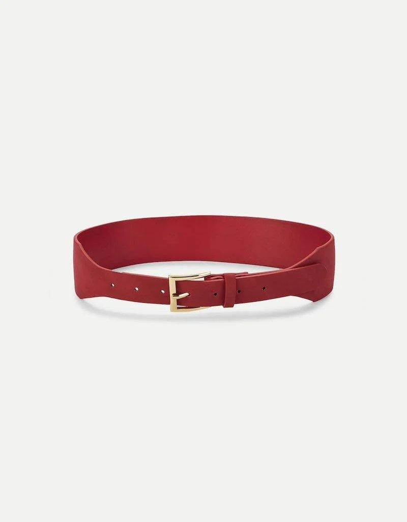 Metal Buckle Skinny Belt