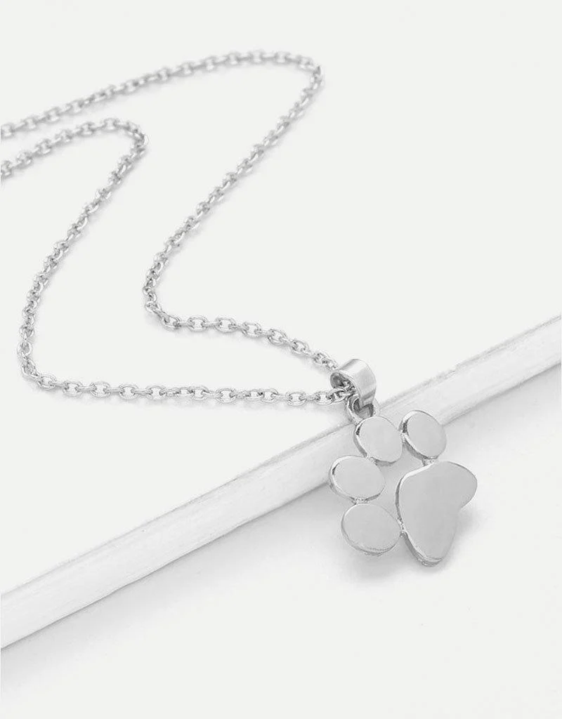 Footprint Pendant Necklace