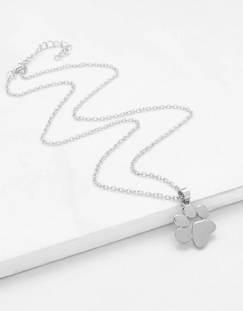Footprint Pendant Necklace