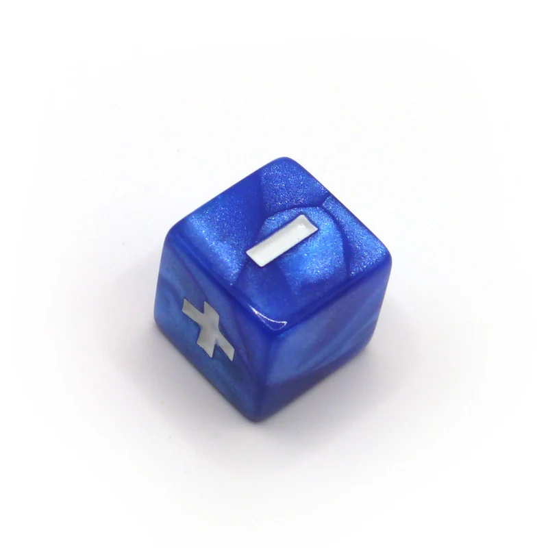 Fate & Fudge Würfel: Glimmer Blue