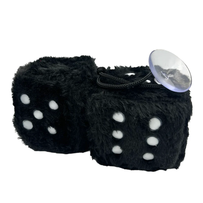 Plüschwürfel Schwarz