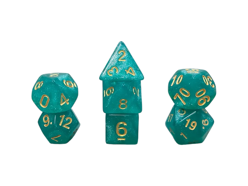 7-teiliges RPG Würfelset Galaxy: Seawater