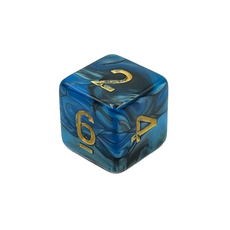 D6 Würfel Blueberry Black