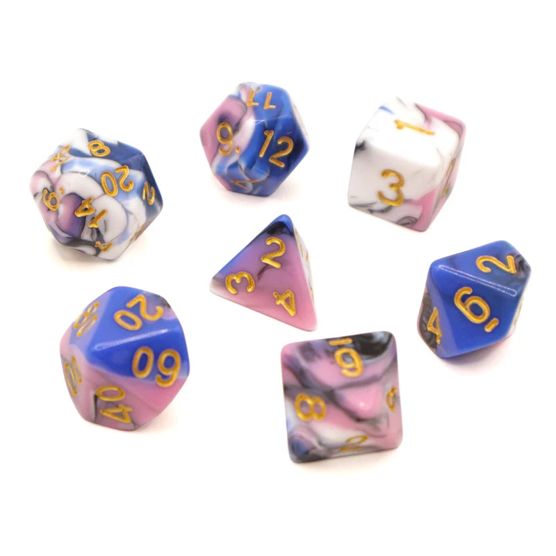 7-teiliges RPG Würfelset Mehrfarbig: Merlin