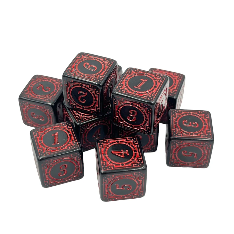 D6 Würfel Magic Flame: Red