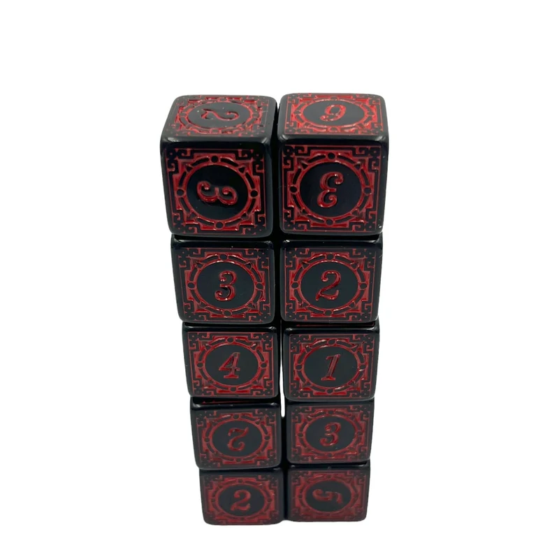 D6 Würfel Magic Flame: Red