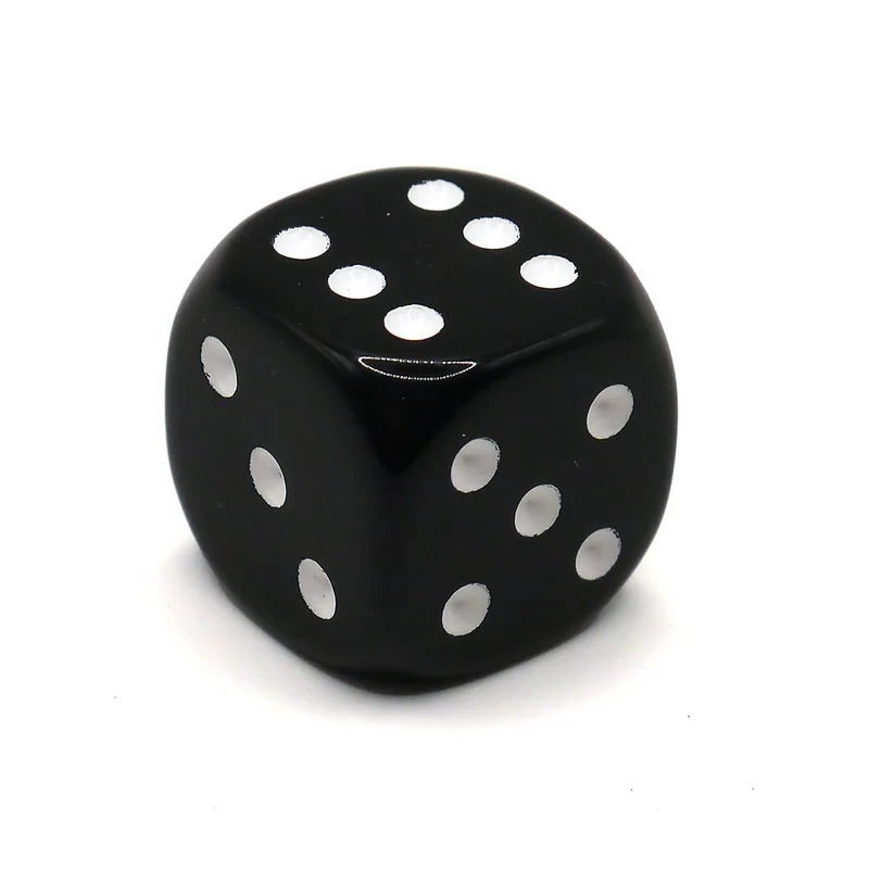 D6 1 Seniorenwürfel Schwarz