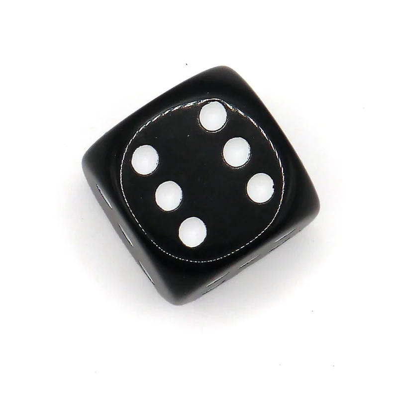 D6 1 Seniorenwürfel Schwarz