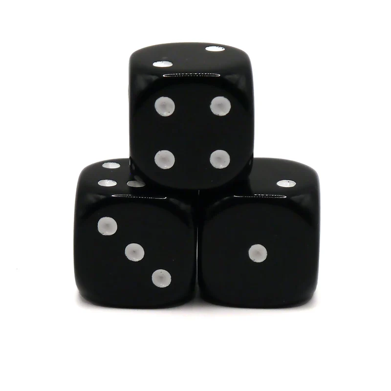 D6 1 Seniorenwürfel Schwarz