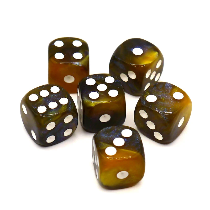 D6 Würfelset Galaxy: Amber