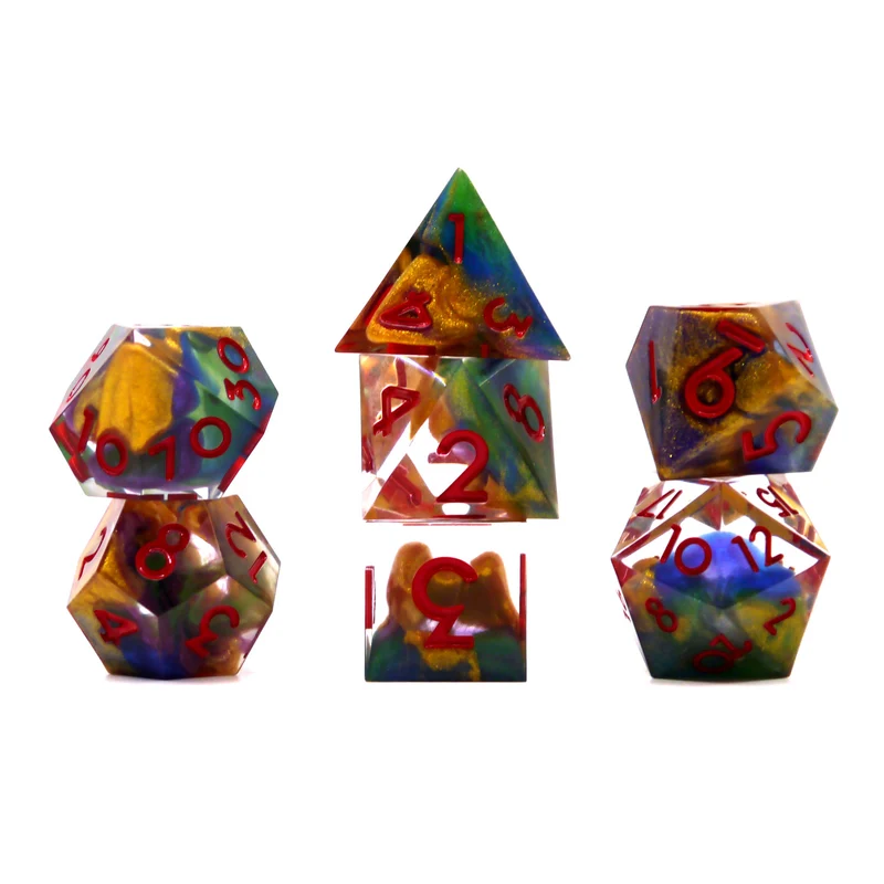 7-teiliges RPG Würfelset Mehrfarbig: Stardust Magic