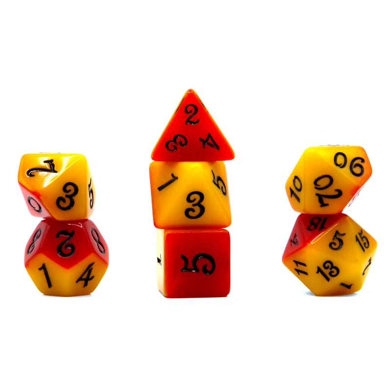 7-teiliges RPG Würfelset Mehrfarbig: Fable Rumpelstiltskin