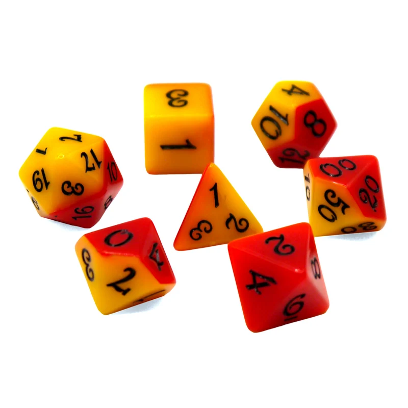 7-teiliges RPG Würfelset Mehrfarbig: Fable Rumpelstiltskin