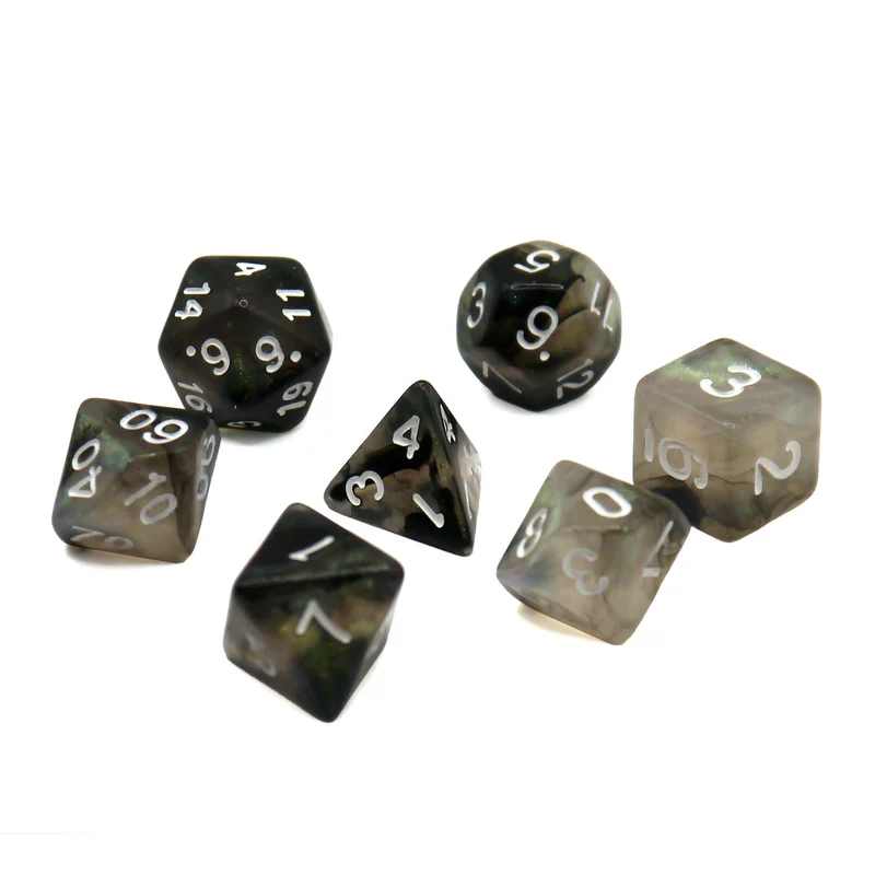 7-teiliges RPG Würfelset Glow: Stellar Explosion