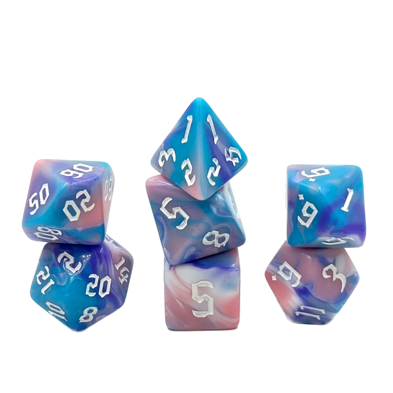 7-teiliges RPG Würfelset Mehrfarbig: Fairy Tale