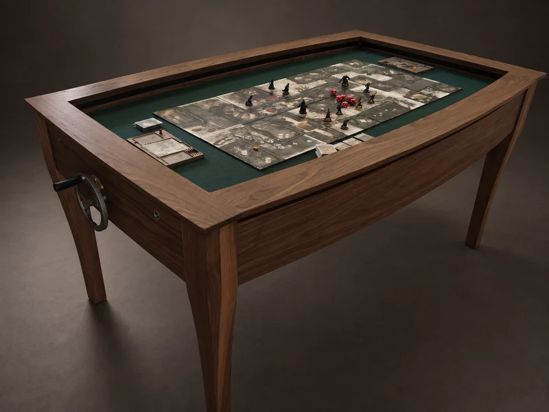 SIEGE – American Walnut Board Game Table