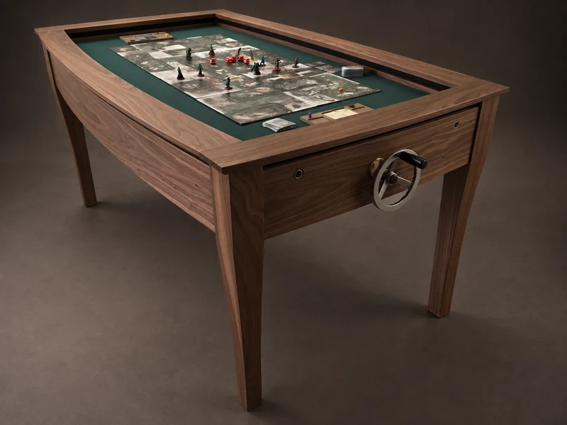SIEGE – American Walnut Board Game Table