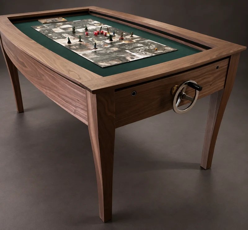 SIEGE – American Walnut Board Game Table