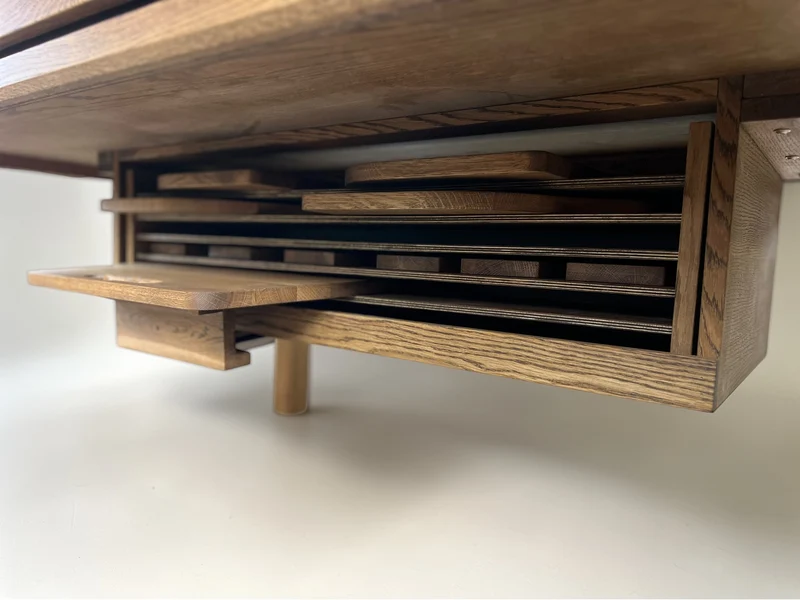 Under-Table Dual Storage Drawer