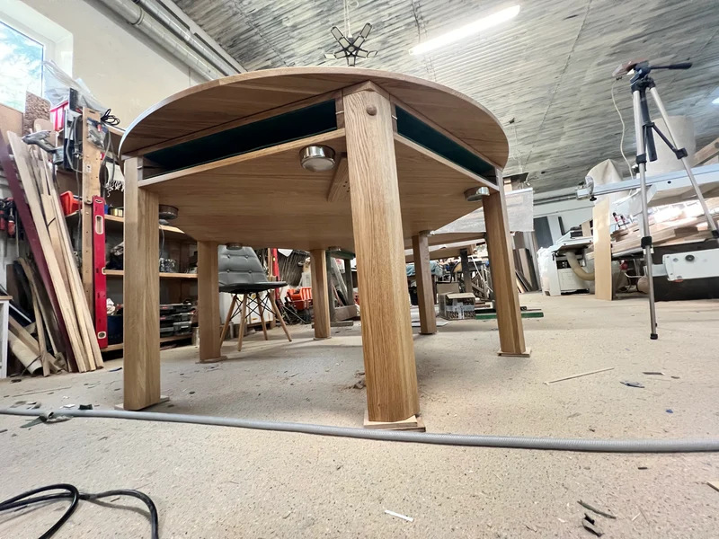 MISSION HEX – Premium Oak Board Game Table