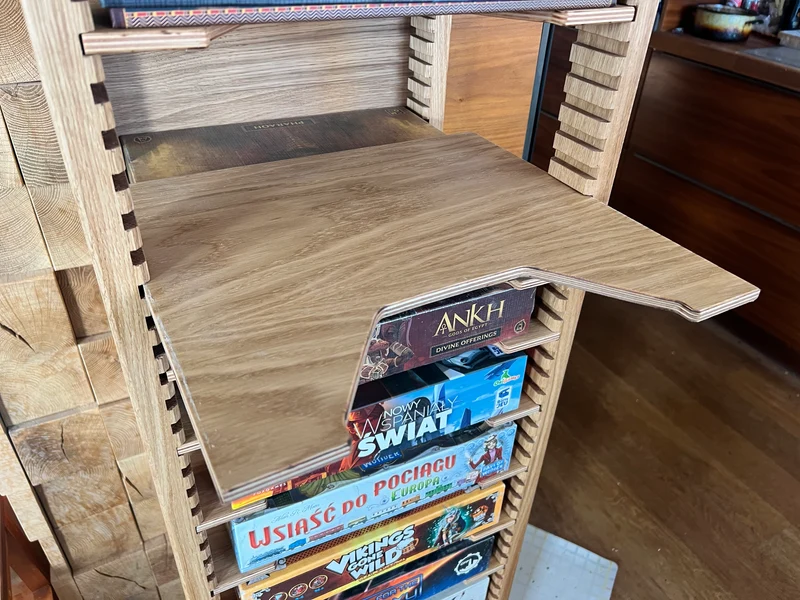 Board Game Rack – Additional Oak Shelf