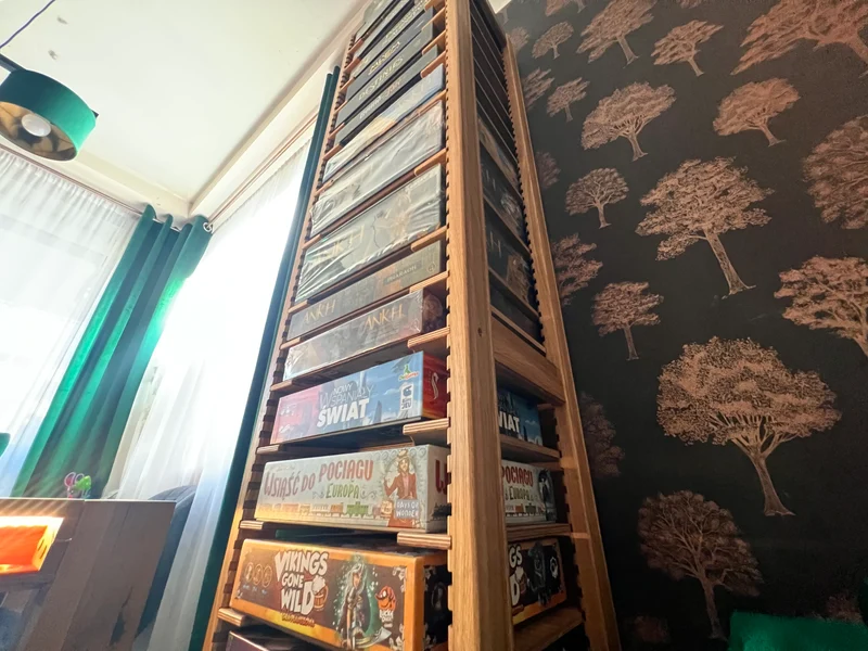 Board Game Rack – Modular Oak Storage (Pre-Order)