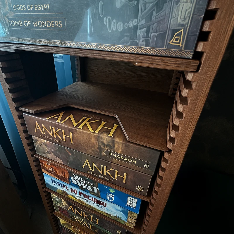 Board Game Rack – Modular Oak Storage (Pre-Order)