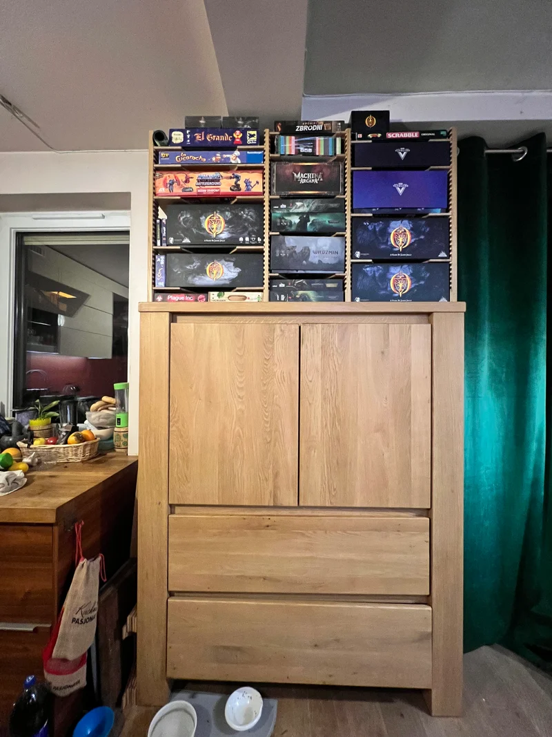 Board Game Rack – Modular Oak Storage (Pre-Order)