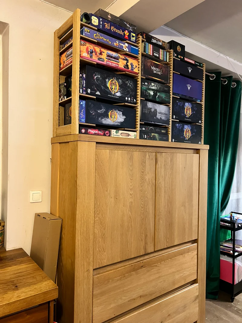 Board Game Rack – Modular Oak Storage (Pre-Order)