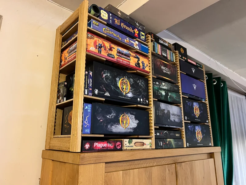 Board Game Rack – Modular Oak Storage (Pre-Order)