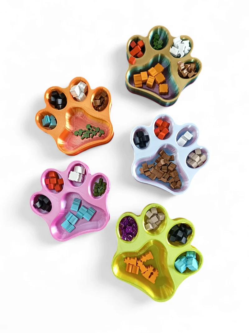 Neon Animal Paw – Board Game Accessory
