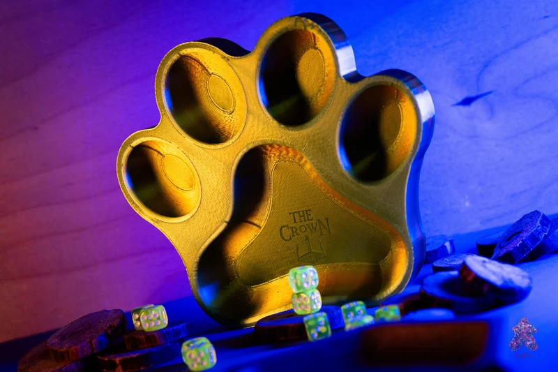 Neon Animal Paw – Board Game Accessory