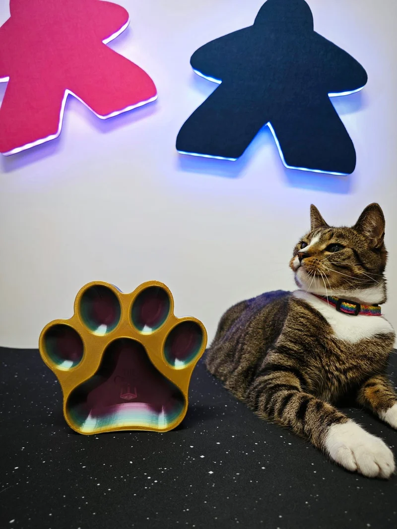 Neon Animal Paw – Board Game Accessory