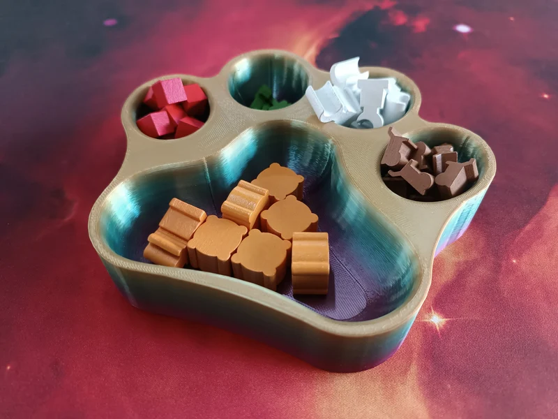 Neon Animal Paw – Board Game Accessory