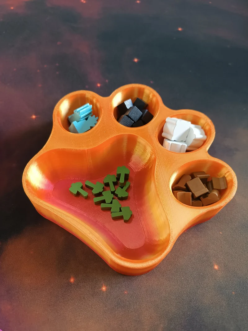 Neon Animal Paw – Board Game Accessory